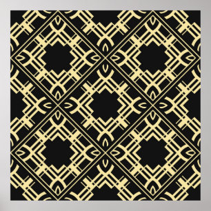 Moderne tiles pattern. Abstract Poster