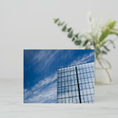 Moderne tilt-shift architectuur folie feestdagen briefkaart (Staand Voorkant)