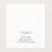 Moderne timmerman visitekaartje (Binnenkant ongevouwen)