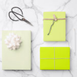 Moderne tinten Neon Chartreuse Inpakpapier Vel<br><div class="desc">Moderne tinten Neon Chartreuse inpakpapier vellen. Mooie drie kleuren om je cadeau aan te vullen.</div>