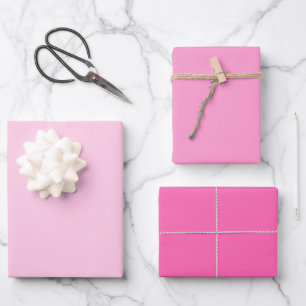 Moderne Tinten Neon Heet Roze Inpakpapier Vel