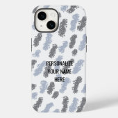 Moderne tinten van grijs abstract ontwerp Case-Mate iPhone case (Achterkant)