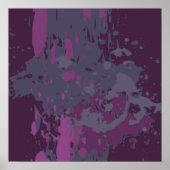 Moderne tinten van Paarse Vector Paint Splatter Poster (Voorkant)
