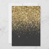 Moderne tipografie op 40 verjaardag glitter goud z (Achterkant)