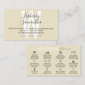 Moderne tips en instructies voor wimperverzorging  visitekaartje (Voorkant / Achterkant)