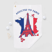 Moderne TOEGEVOEGD AAN PARIS-monogram Golfhanddoek (Insitu)