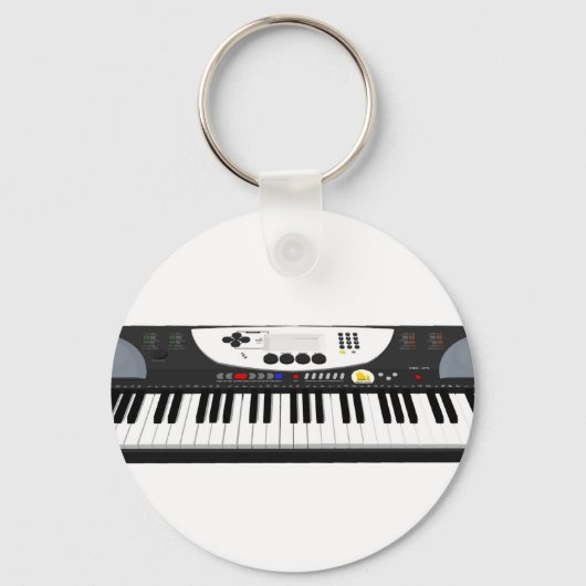 Moderne toetsenbordsynth: 3D-model: Sleutelhanger (Voorkant)
