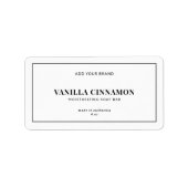 Moderne toevoeging van het productlabel van je mer etiket (Voorkant)