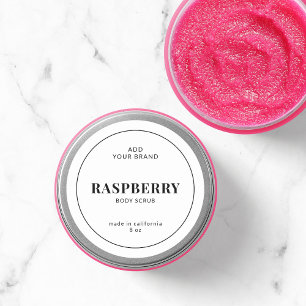 Moderne toevoeging van het productlabel van je mer ronde sticker