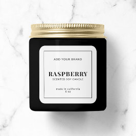 Moderne toevoeging van het productlabel van je mer vierkante sticker