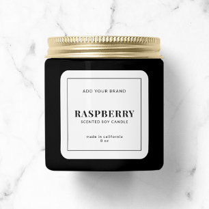 Moderne toevoeging van het productlabel van je mer vierkante sticker