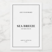 Moderne toevoeging van het productlabel van je mer wijn etiket (Enkel label)