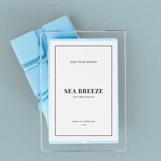 Moderne toevoeging van het productlabel van je mer wijn etiket