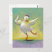 Moderne tolkdanseres die dansen leuk kunst briefkaart (Voorkant / Achterkant)