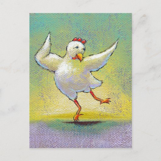 Moderne tolkdanseres die dansen leuk kunst briefkaart (Voorkant)