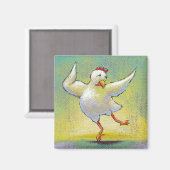 Moderne tolkdanseres die dansen leuk kunst magneet (Voorkant / Achterkant)