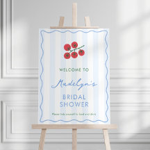 Moderne Tomaten Bruiloft Feest Welkomstbord