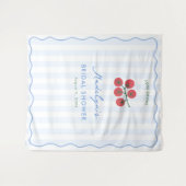 Moderne Tomatenrank Bruiloft Feest Fotobackdrop Wandkleed (Voorkant (horizontaal))