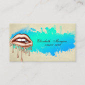 Moderne toneelschrijver met metaal visitekaartje (Voorkant)