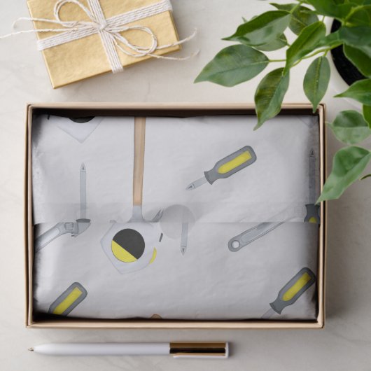 Moderne tools Pattern Whimsical Fun Modern Tissuepapier (Geschenk)