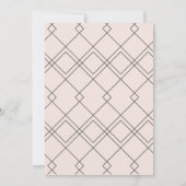 Moderne Topografie Blush Trouwfoto Save The Date (Achterkant)