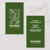 Moderne Topografie Landscaping Gazonverzorging Gro Visitekaartje (Voorkant / Achterkant)