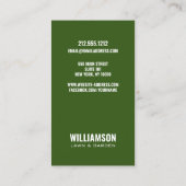 Moderne Topografie Landscaping Gazonverzorging Gro Visitekaartje (Achterkant)