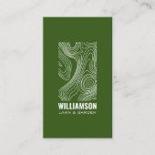 Moderne Topografie Landscaping Gazonverzorging Gro Visitekaartje (Voorkant)