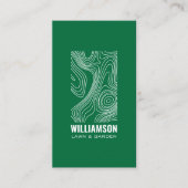 Moderne Topografie Landschapsarchitectuur Lawn Car Visitekaartje (Voorkant)