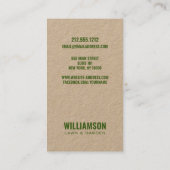 Moderne Topografie Landschapsarchitectuur Lawn Car Visitekaartje (Achterkant)