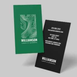 Moderne Topografie Landschapsarchitectuur Lawn Car Visitekaartje