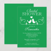 Moderne Tortelduifjes Bridal Shower Kaart (Voorkant / Achterkant)