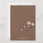 Moderne Tortelduifjes Couples Bridal Shower Invita Kaart (Achterkant)