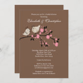 Moderne Tortelduifjes Couples Bridal Shower Invita Kaart (Voorkant / Achterkant)