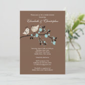 Moderne Tortelduifjes Couples Bridal Shower Invita Kaart (Staand voorkant)