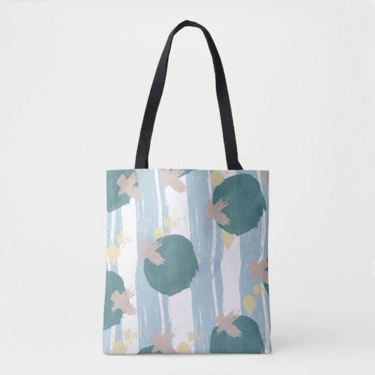 Moderne Tote Tas X's en O's Kwaststreken (Voorkant)