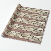 Moderne Touw Strepen Cadeaupapier (Uitgerold)