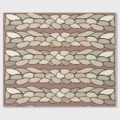 Moderne touwstrepen cadeaupapier (Vlak)