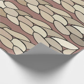 Moderne touwstrepen cadeaupapier (Hoek)