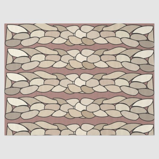 Moderne touwstrepen tissuepapier (Voorkant)