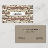 Moderne touwstrepen visitekaartje (Voorkant / Achterkant)