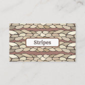 Moderne touwstrepen visitekaartje (Voorkant)
