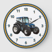 Moderne tractor Acrylwandklok Grote Klok (Voorkant)