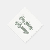 Moderne Tractor Kinder Verjaardagsfeestje Servet (Hoek)