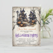 Moderne traditie klassiek Halloween Party Fun Kaart (Staand voorkant)