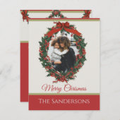 Moderne traditionele feestdag foto grote kerst (Voorkant / Achterkant)