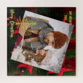 Moderne traditionele feestfoto's in rood legpuzzel (Horizontaal)