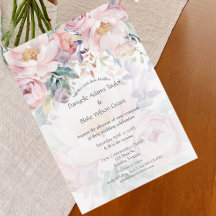 Moderne traditionele Waterverf roze bruiloft