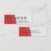 Moderne trainer sport Gym Bodybuilding Mini Visitekaartje (Voorkant / Achterkant)