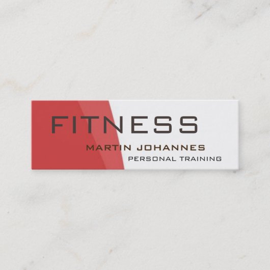 Moderne trainer sport Gym Bodybuilding Mini Visitekaartje (Voorkant)